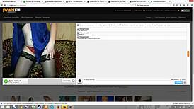 Russian Webcam Model Performs