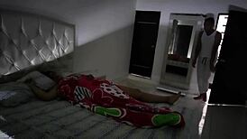 Hands on my pussy and dick in mouth, my stepfather fucks deliciously.