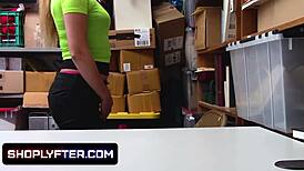 Shoplyfter - Slim Teen Fucked by Officer