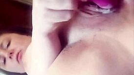 Creamy Vibrator Sucked By Lips