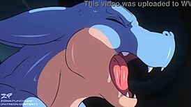 Gay furry cartoon assfucking in airlock with cum. 😈