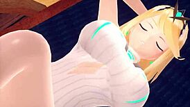 Zombie Pyra and Mythra Island Resort 3D Hentai