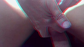 Catsuit Bettie engages in playful interaction with the cameraman in this free 3D version