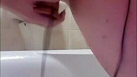 Naughty Bath Fucking Myself With Dildo