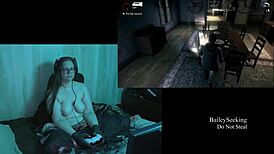 Hey, wanna see my big natural tits in this naked Alan Wake game?