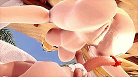 Zombie Pyra and Mythra Island Resort 3D Hentai