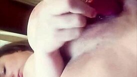 Creamy Vibrator Sucked By Lips