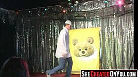 זונה בוגדת בת 23 נתפסת במצלמה במסיבת מועדון לילה!