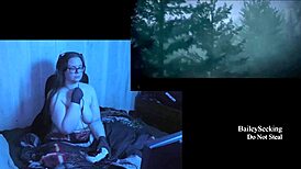 Hey, wanna see my big natural tits in this naked Alan Wake game?