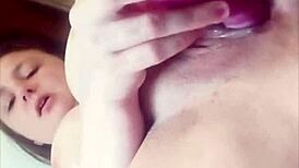 Creamy Vibrator Sucked By Lips