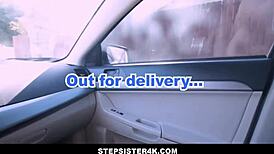 Emotional family fucking with hot petite blonde stepsister haley reed in car pov