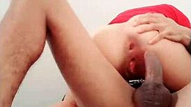 mi hermanastra handles lunch, and i give her the creampie dessert with oral and anal fun