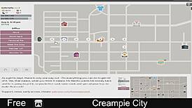 Explosive creampie action in the city!