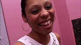 Ebony Babe Shaves Her Pussy And Licks Balls In Hardcore Scene