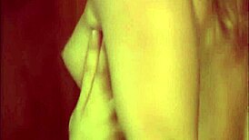 Aurora snow feels intense pleasure in black stockings