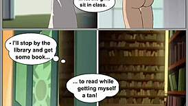 Flora and Helia engage in club sex in hentai cartoon