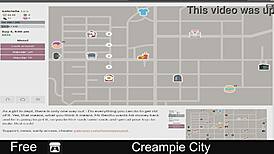 Explosive creampie action in the city!