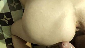 Gouged anal makes her squirt!