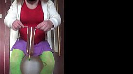 Shy bisexual crossdresser begs for public mouth humiliation