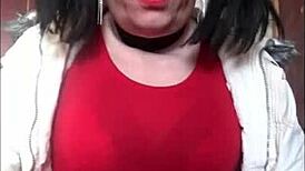 Shy bisexual crossdresser begs for public mouth humiliation