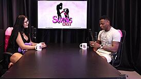 Will Mastro In Sheer Red Lingerie Pleasing Her Audience!