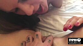 hey, angel emily and tina key get nasty with mike angelo!