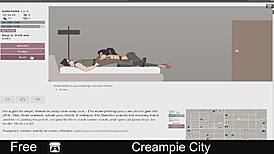 Explosive creampie action in the city!