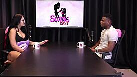 Will Mastro In Sheer Red Lingerie Pleasing Her Audience!