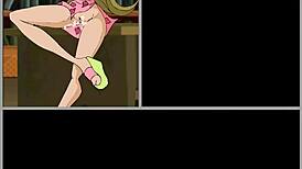 Flora and Helia engage in club sex in hentai cartoon