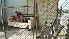 Blonde Chick Wants Adventure Outdoors With Piercing