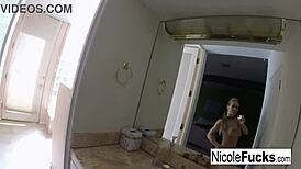 Hot Nicole's Self-Shot Solo Masturbation With Big Tits