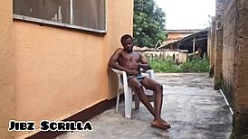 Hey, watch this model tease and flash his huge cock outdoors for penismanxxx.