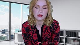 Blonde banker dominates and spanks client lucy sanivy for money