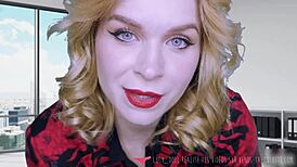 Blonde banker dominates and spanks client lucy sanivy for money