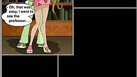 Flora and Helia engage in club sex in hentai cartoon