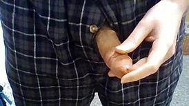 open fly penis play with masturbation