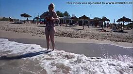 k ri b busty music compilation on the beach