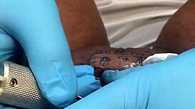 tattoo appointment for ebony milf and cute lesbian