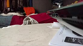 wife moans loudly while riding monster cock in bedroom