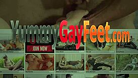 twinks give each other head with sexy footjob