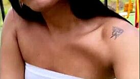 Ts angelique unleashes sexy short clips of masturbation, orgasms, and piercings!