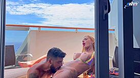 Fim De Ano No Cruzeiro: Kevlyn Santos Gets Naughty On Our Cabin Balcony.