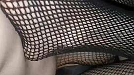 Nineteen Years Old Enjoys Feet In Fishnet Stockings With Blonde Amateurs Old And Young 18+ Teen 18+