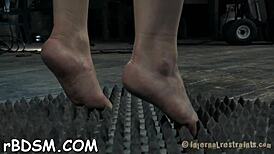 Gagged Gal Gets Tight Pussy Satisfied