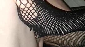 Nineteen Years Old Enjoys Feet In Fishnet Stockings With Blonde Amateurs Old And Young 18+ Teen 18+