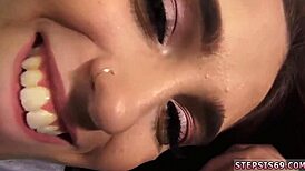 Russian teen 18+ in HD seduces with stepbro's banana