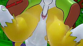 i watch renamon and kumamon creampie in this hentai loop