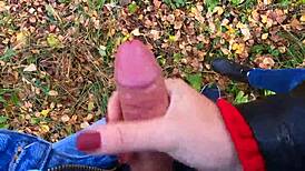 hey, caught me jerking in the forest, wanna join?