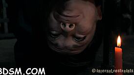 Gagged Gal Gets Tight Pussy Satisfied