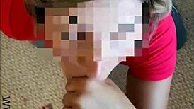 Horny teacher drains random guy's balls before school